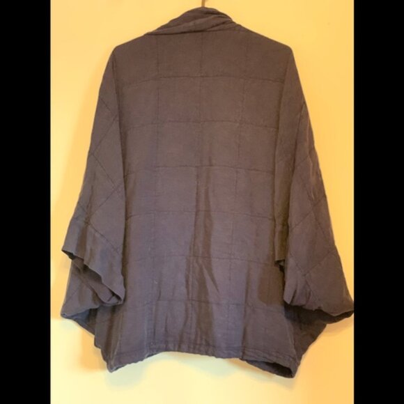 Anthropologie Saturday Sunday Quilted Kimono Navy - Picture 3 of 4